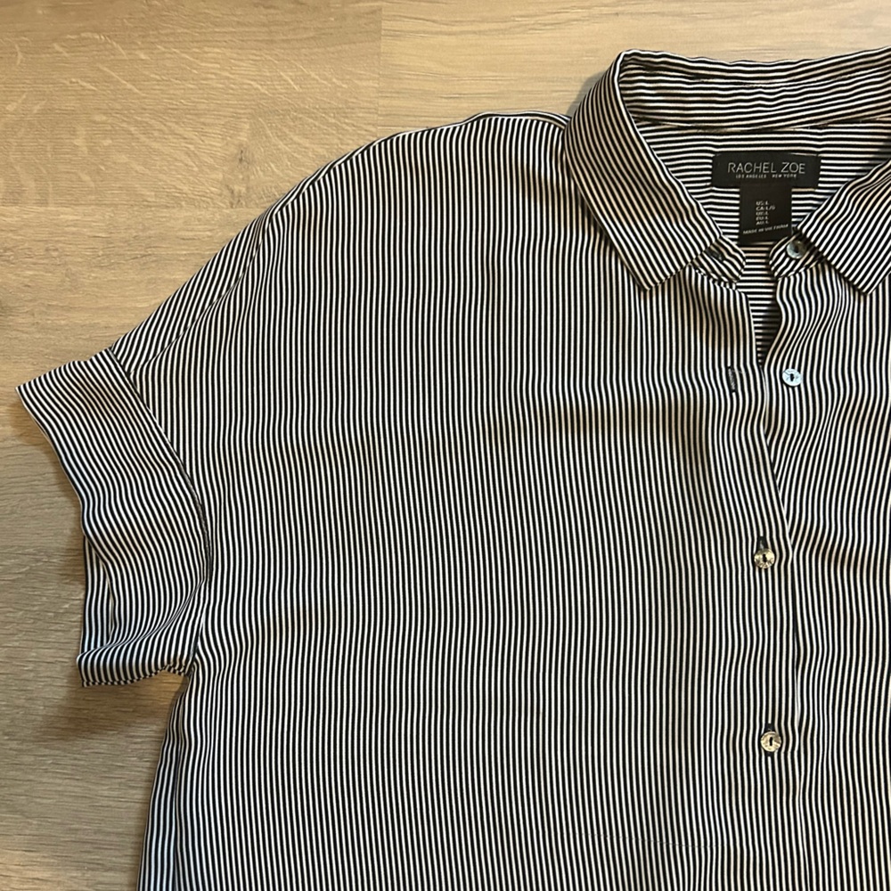 Rachel Zoe Striped Button Up